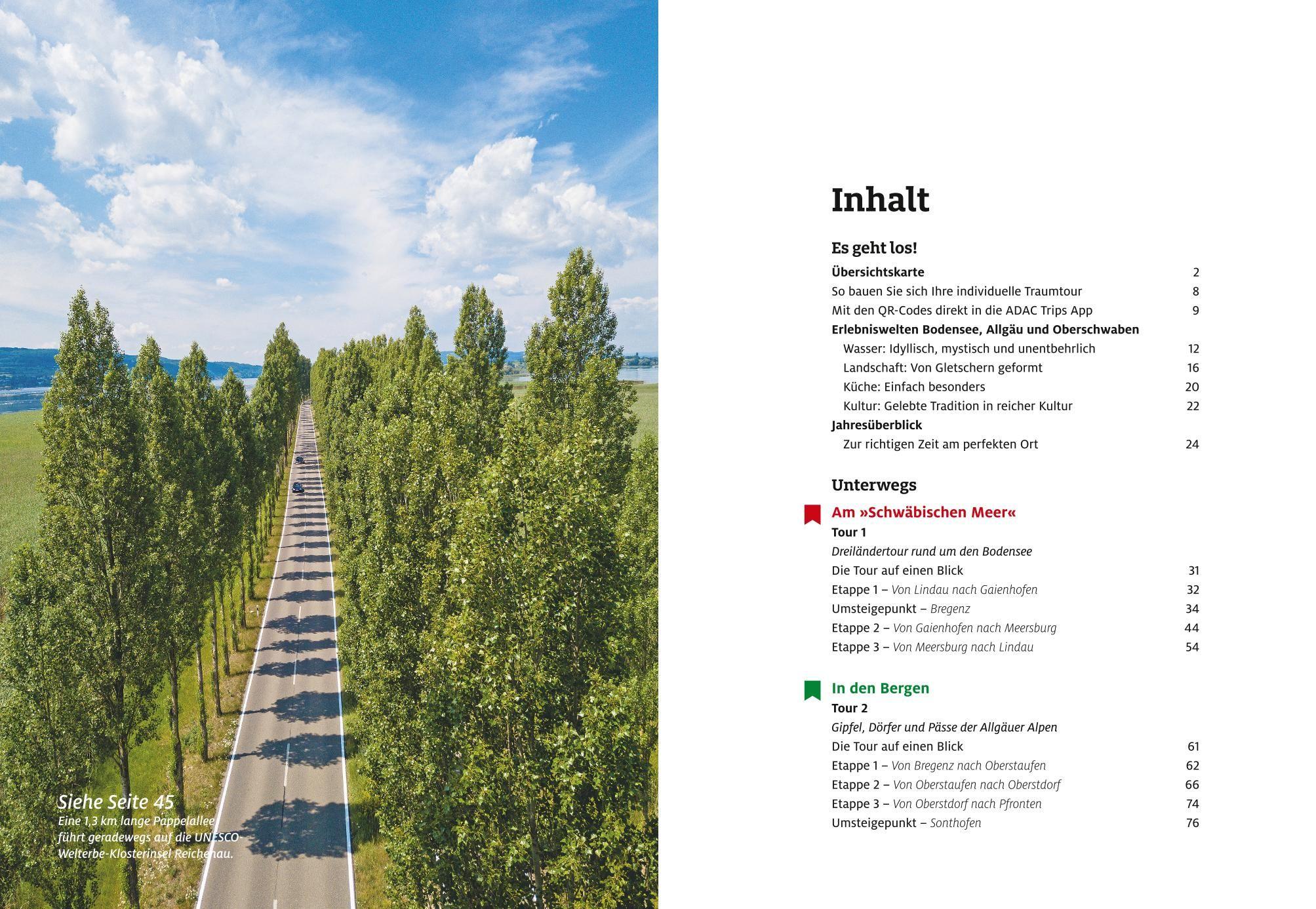 Beispielinhalt (Bild) ADAC Roadtrips - Bodensee, Allgäu und Oberschwaben