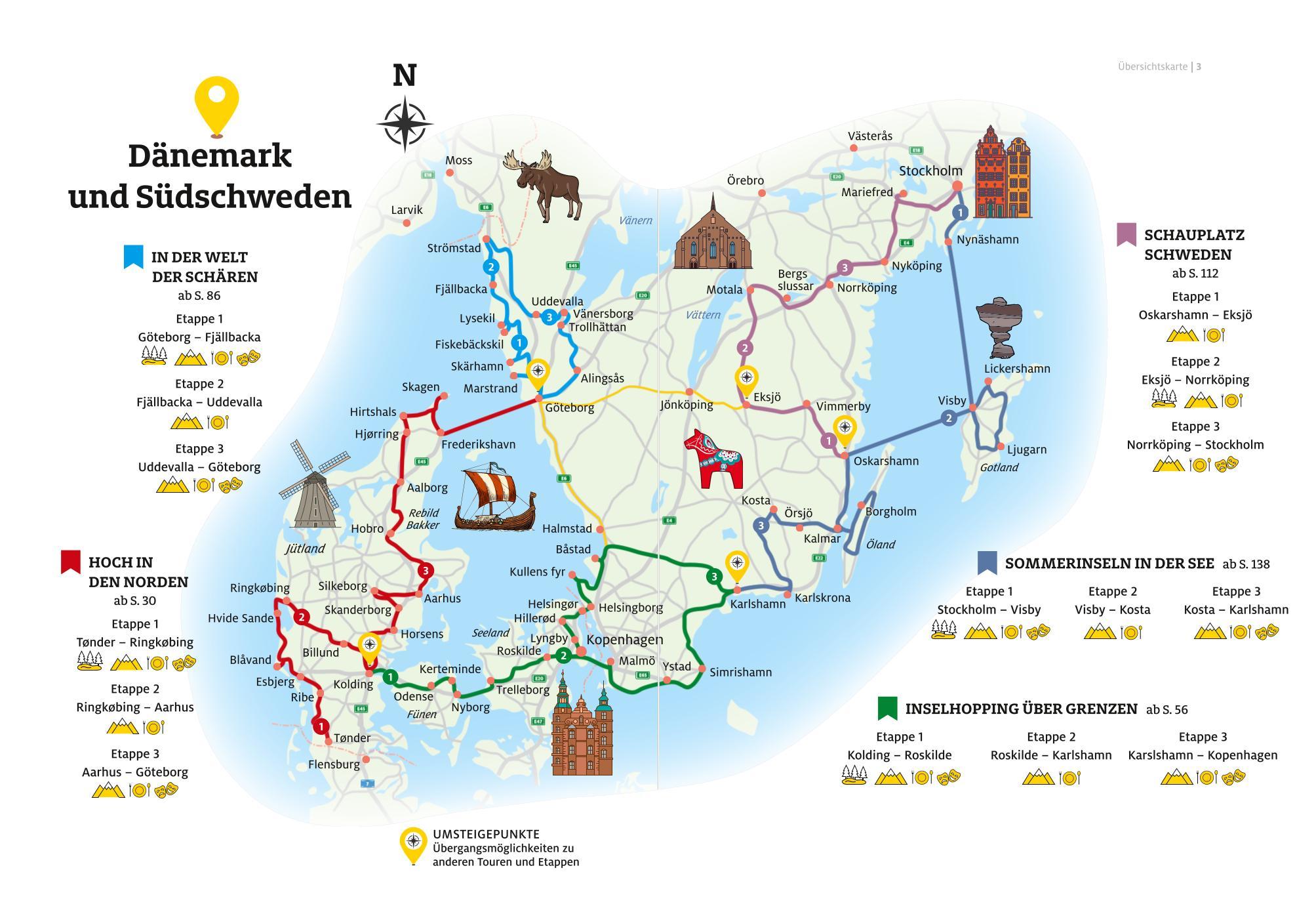 Beispielinhalt (Bild) ADAC Roadtrips - Dänemark und Südschweden