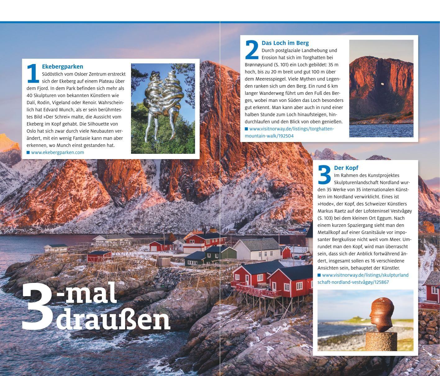 Beispielinhalt (Bild) ADAC Reiseführer Norwegen