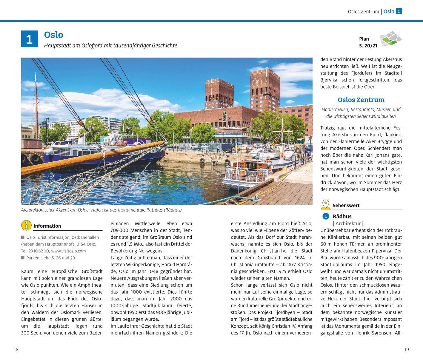 Beispielinhalt (Bild) ADAC Reiseführer Norwegen