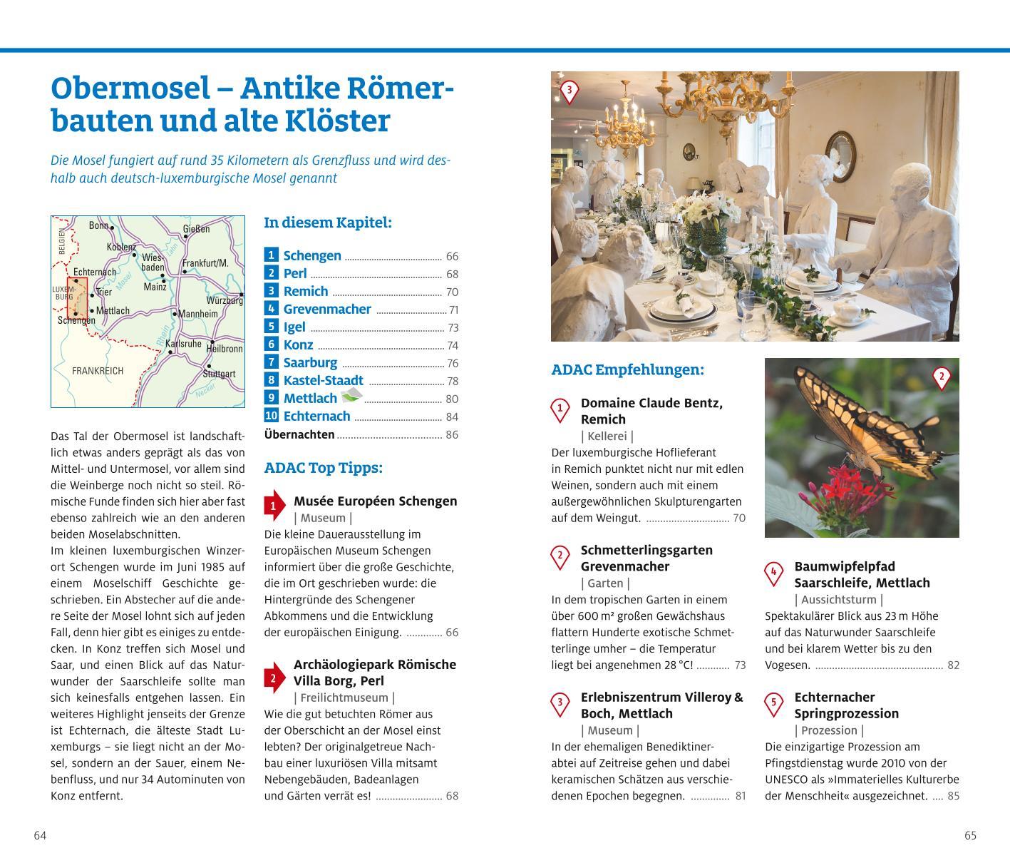 Beispielinhalt (Bild) ADAC Reiseführer plus Mosel