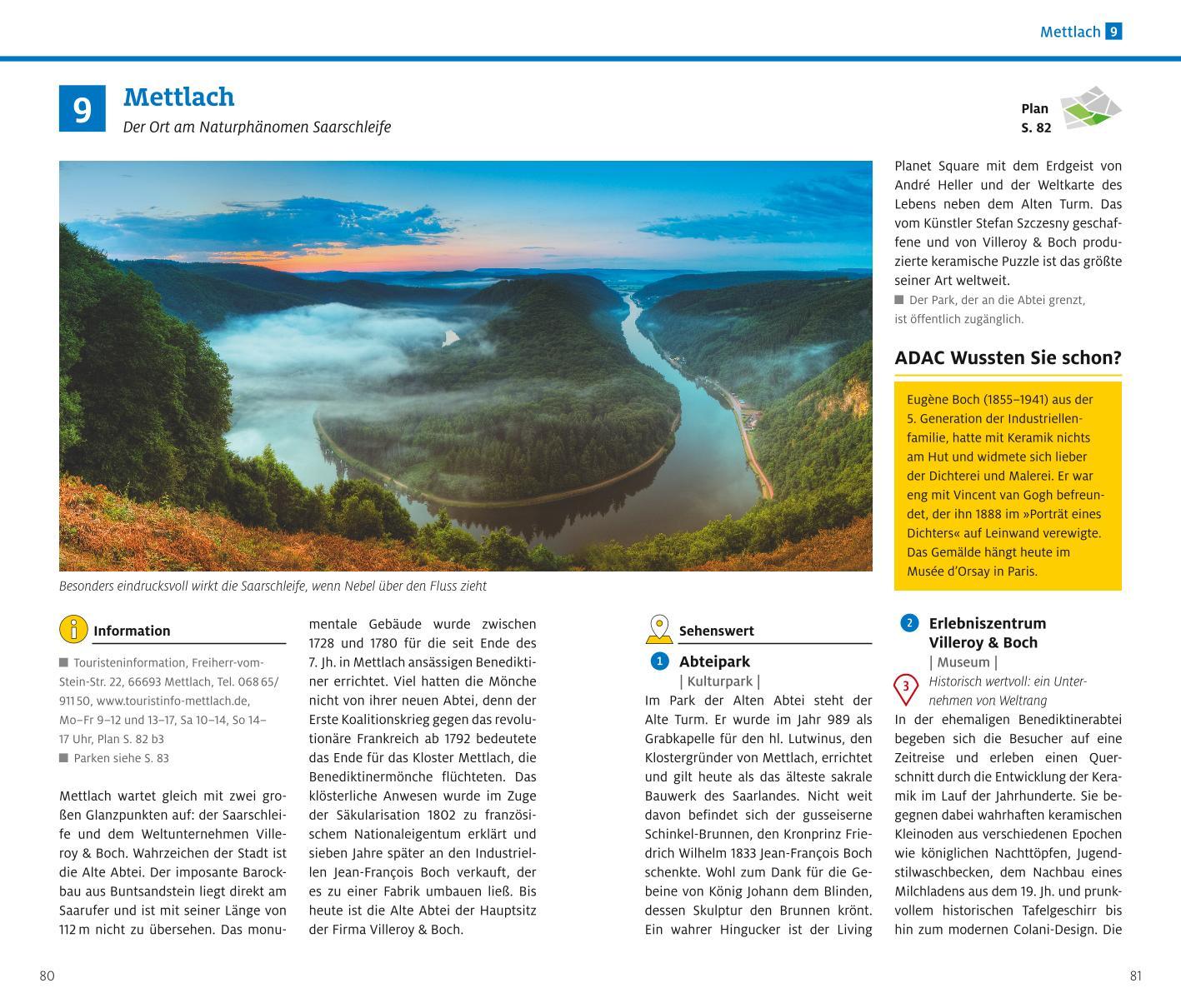 Beispielinhalt (Bild) ADAC Reiseführer plus Mosel