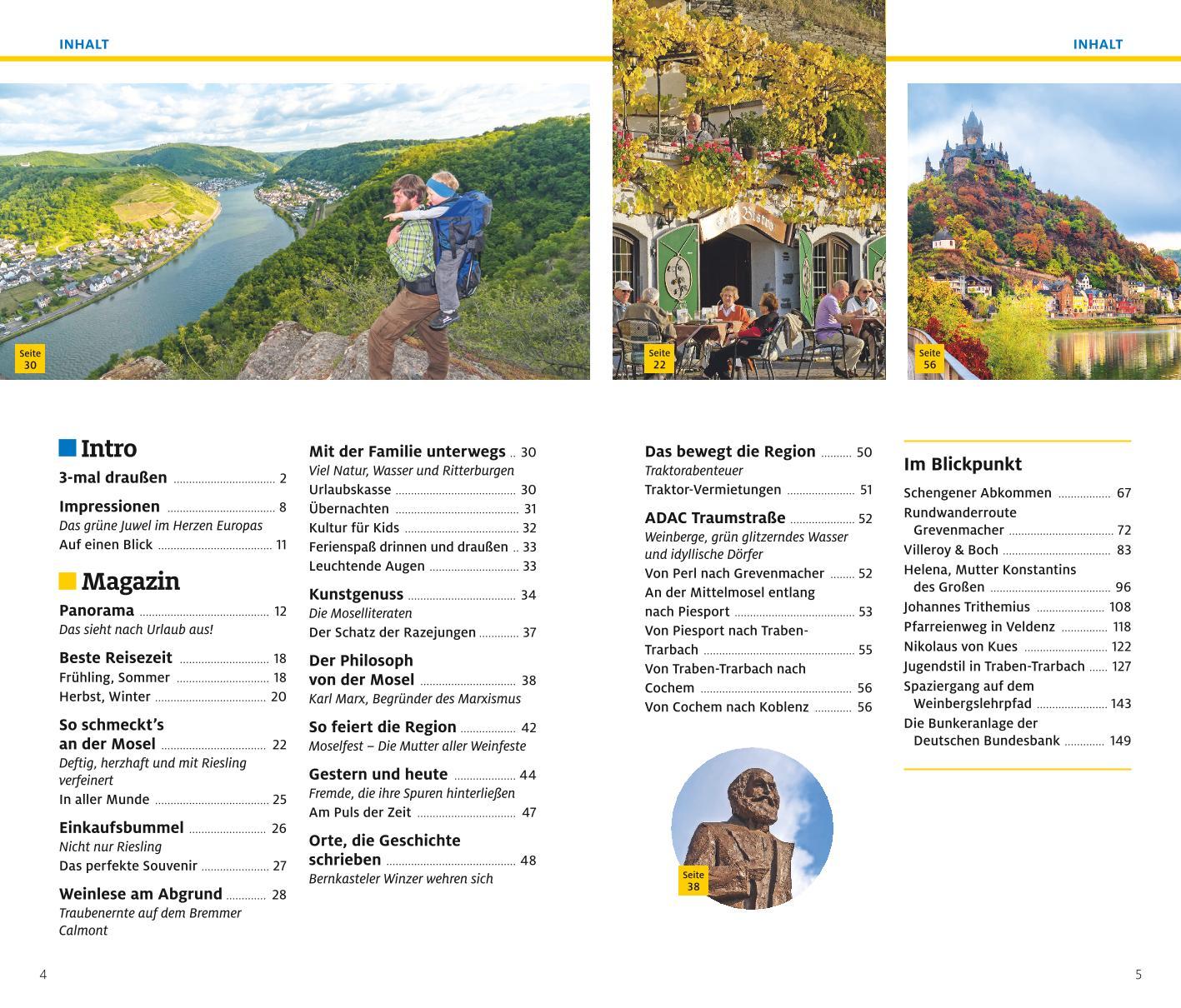 Beispielinhalt (Bild) ADAC Reiseführer plus Mosel