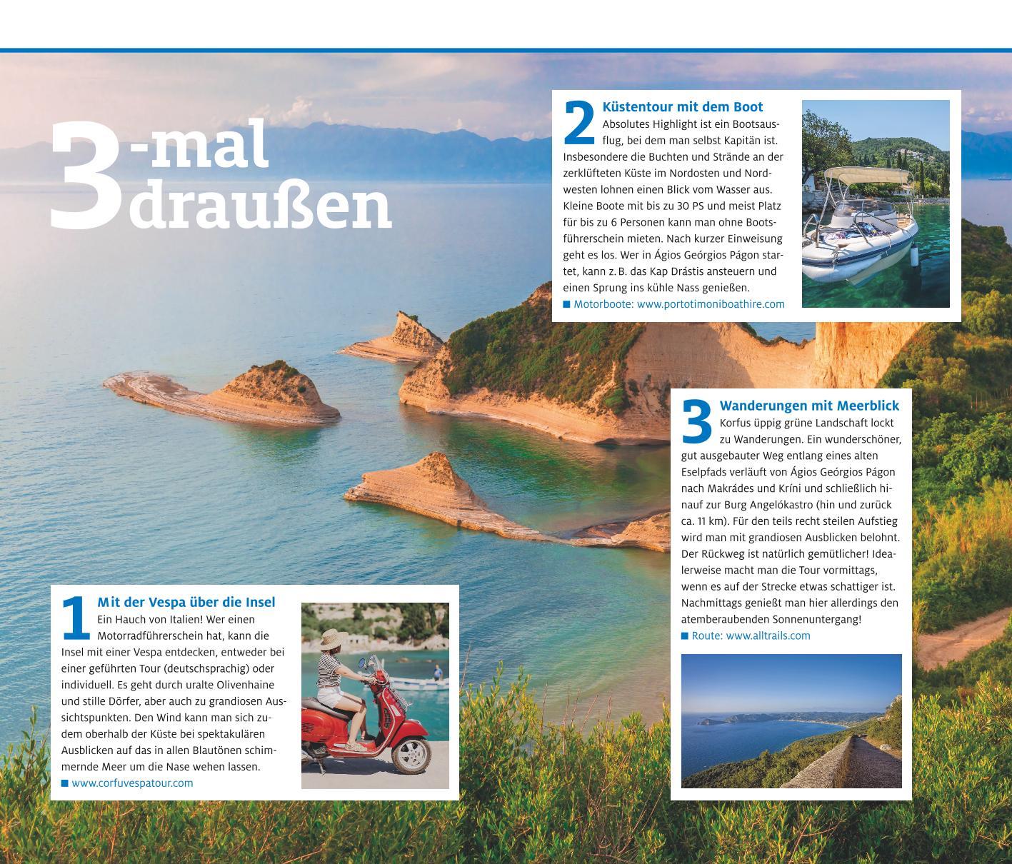 Beispielinhalt (Bild) ADAC Reiseführer Korfu Lefkada Ithaka Kefalonia Zakynthos