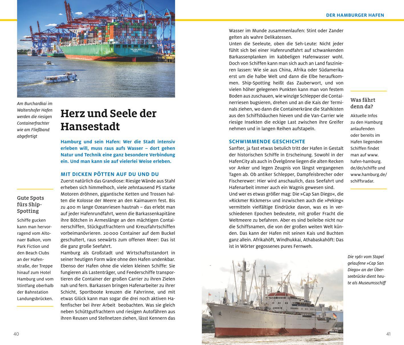 Beispielinhalt (Bild) ADAC Reiseführer plus Hamburg