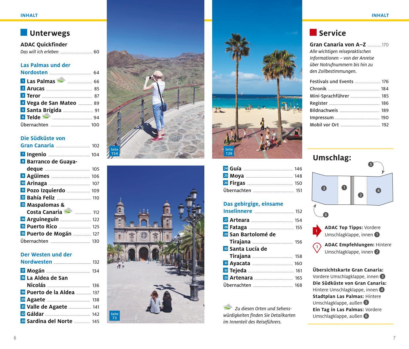 Beispielinhalt (Bild) ADAC Reiseführer plus Gran Canaria