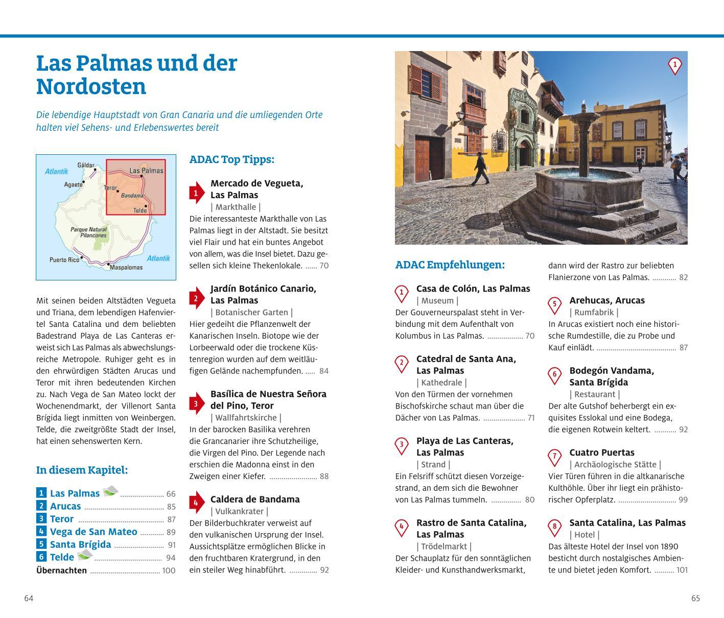 Beispielinhalt (Bild) ADAC Reiseführer plus Gran Canaria