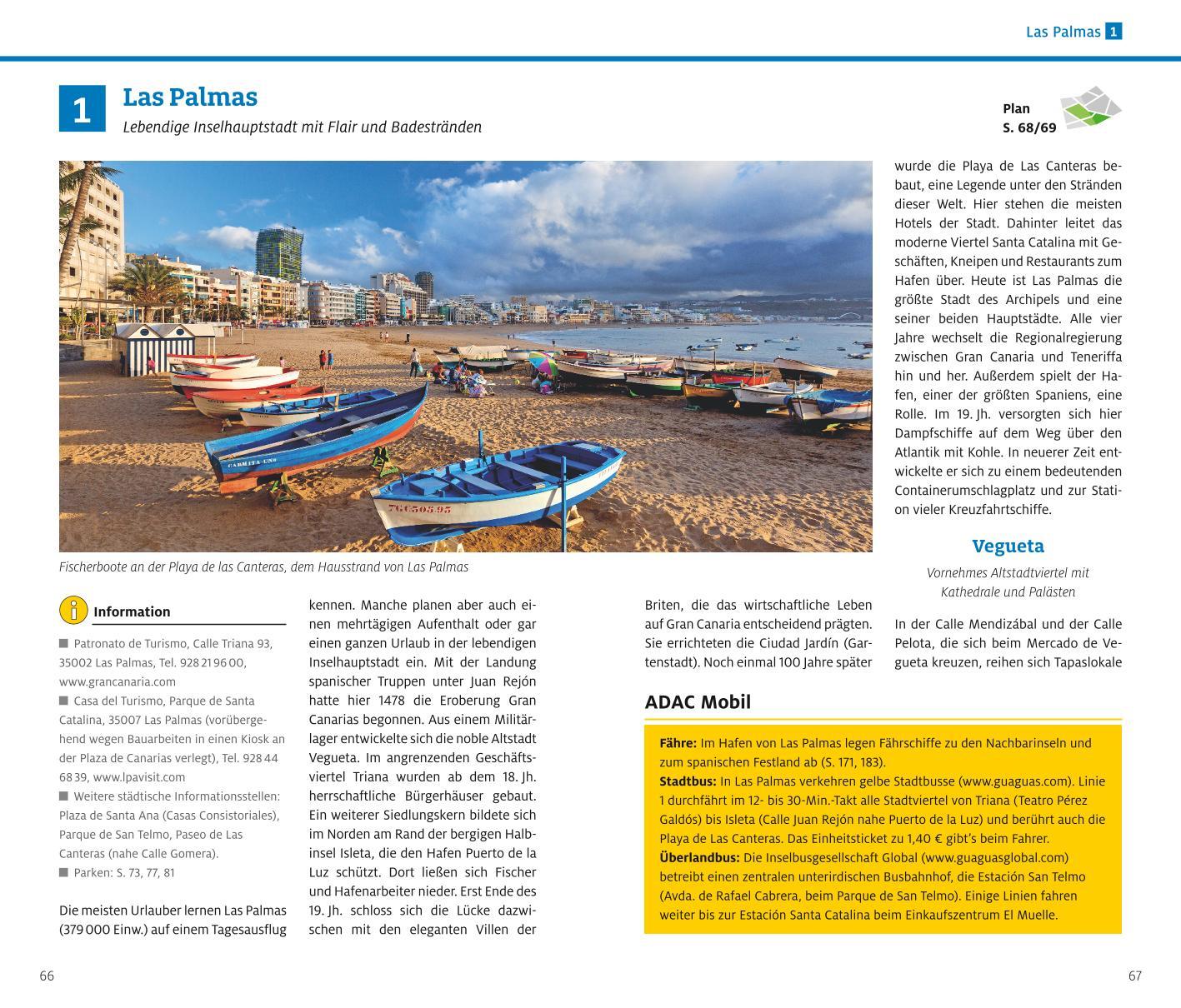 Beispielinhalt (Bild) ADAC Reiseführer plus Gran Canaria