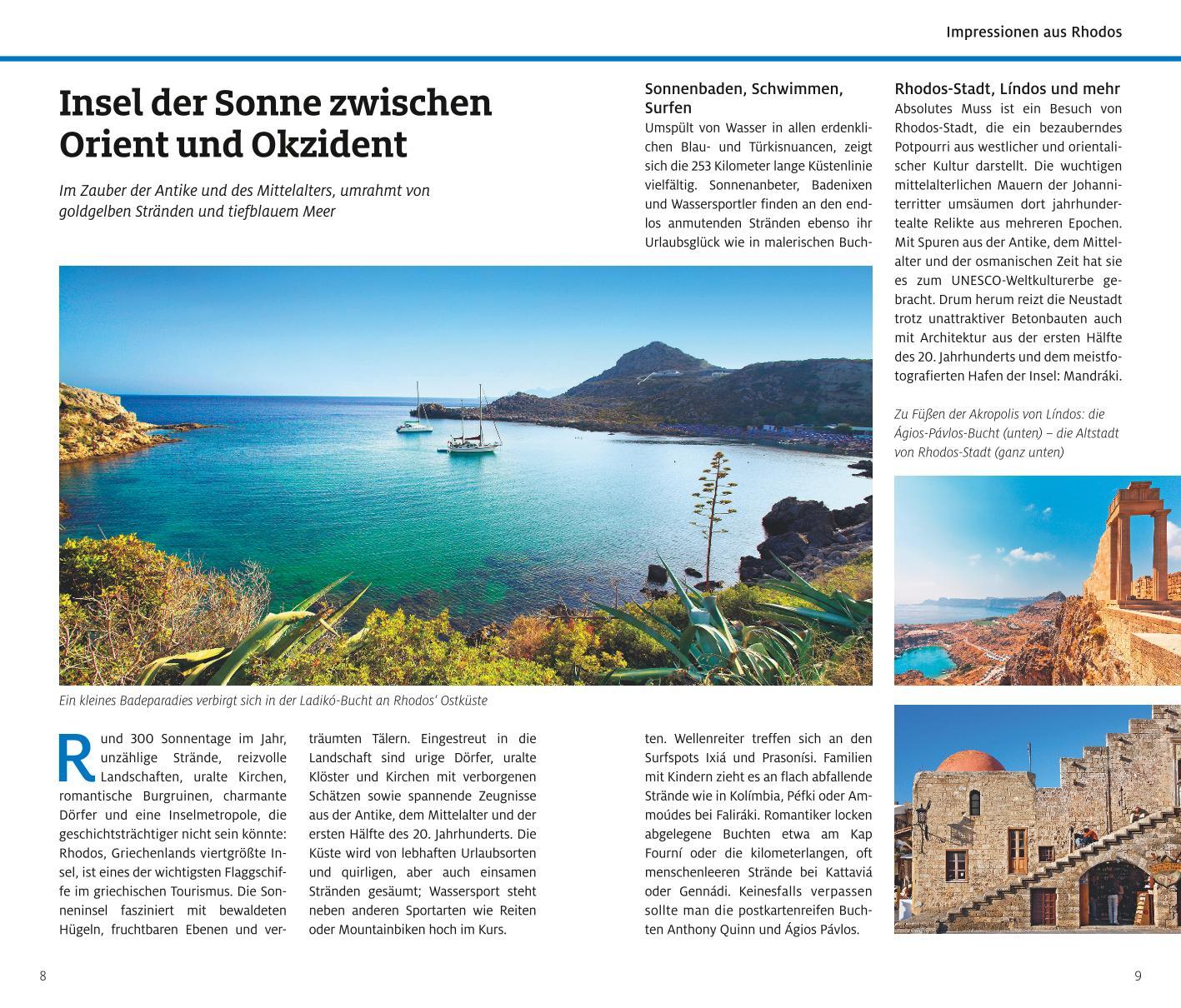 Beispielinhalt (Bild) ADAC Reiseführer plus Rhodos