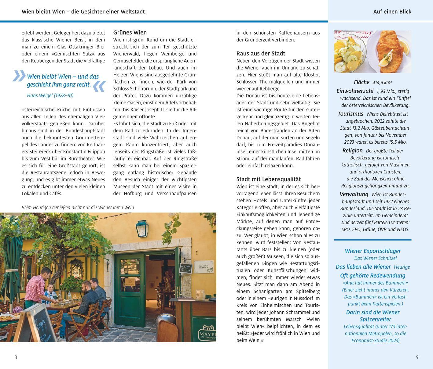 Beispielinhalt (Bild) ADAC Reiseführer Wien