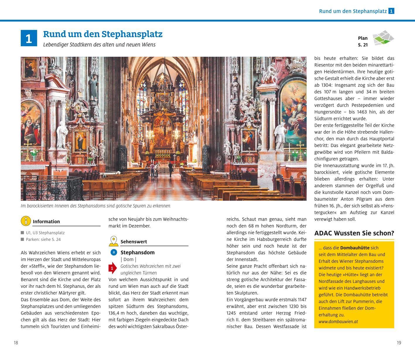 Beispielinhalt (Bild) ADAC Reiseführer Wien