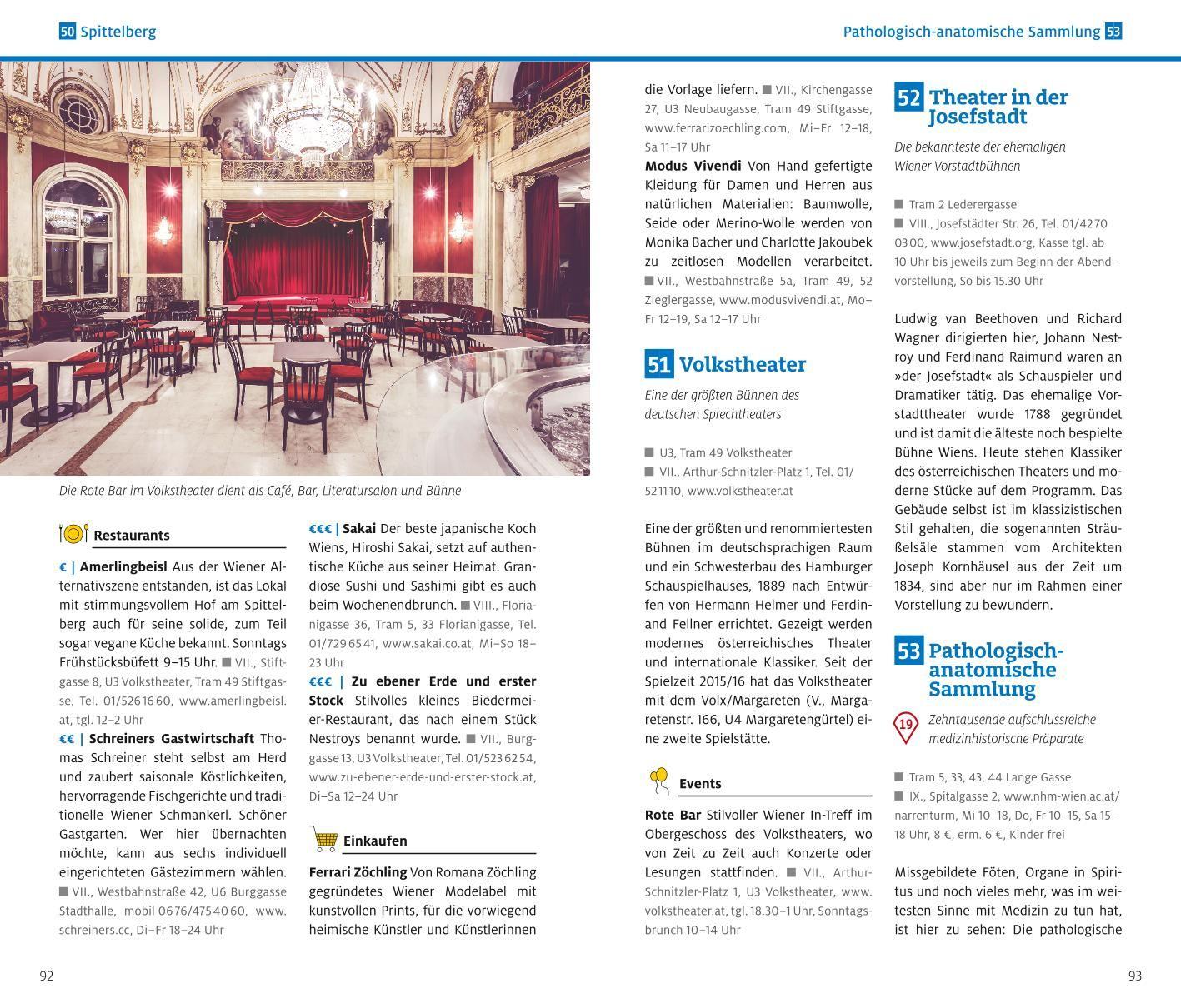 Beispielinhalt (Bild) ADAC Reiseführer Wien