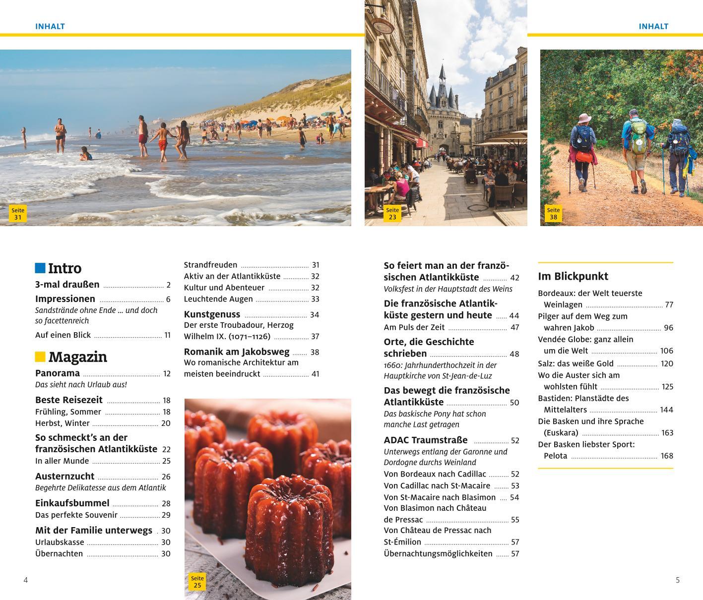 Beispielinhalt (Bild) ADAC Reiseführer plus Französische Atlantikküste