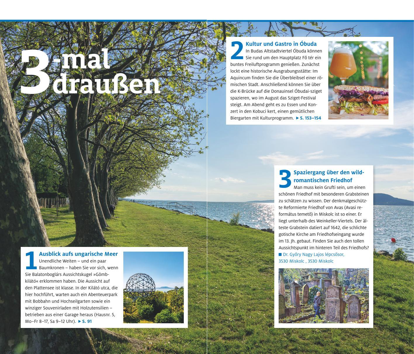 Beispielinhalt (Bild) ADAC Reiseführer plus Ungarn