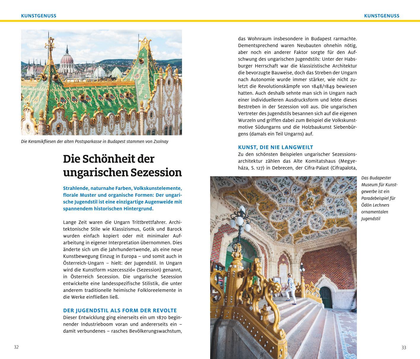 Beispielinhalt (Bild) ADAC Reiseführer plus Ungarn