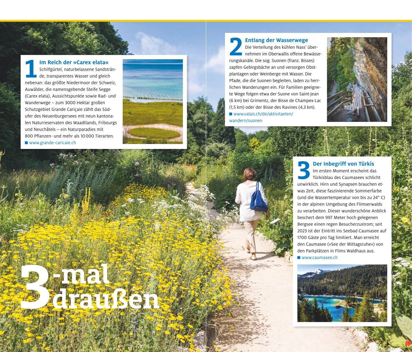 Beispielinhalt (Bild) ADAC Reiseführer plus Schweiz