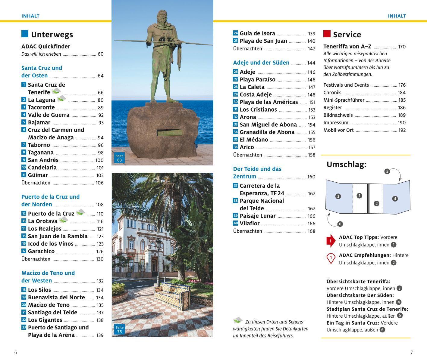 Beispielinhalt (Bild) ADAC Reiseführer plus Teneriffa