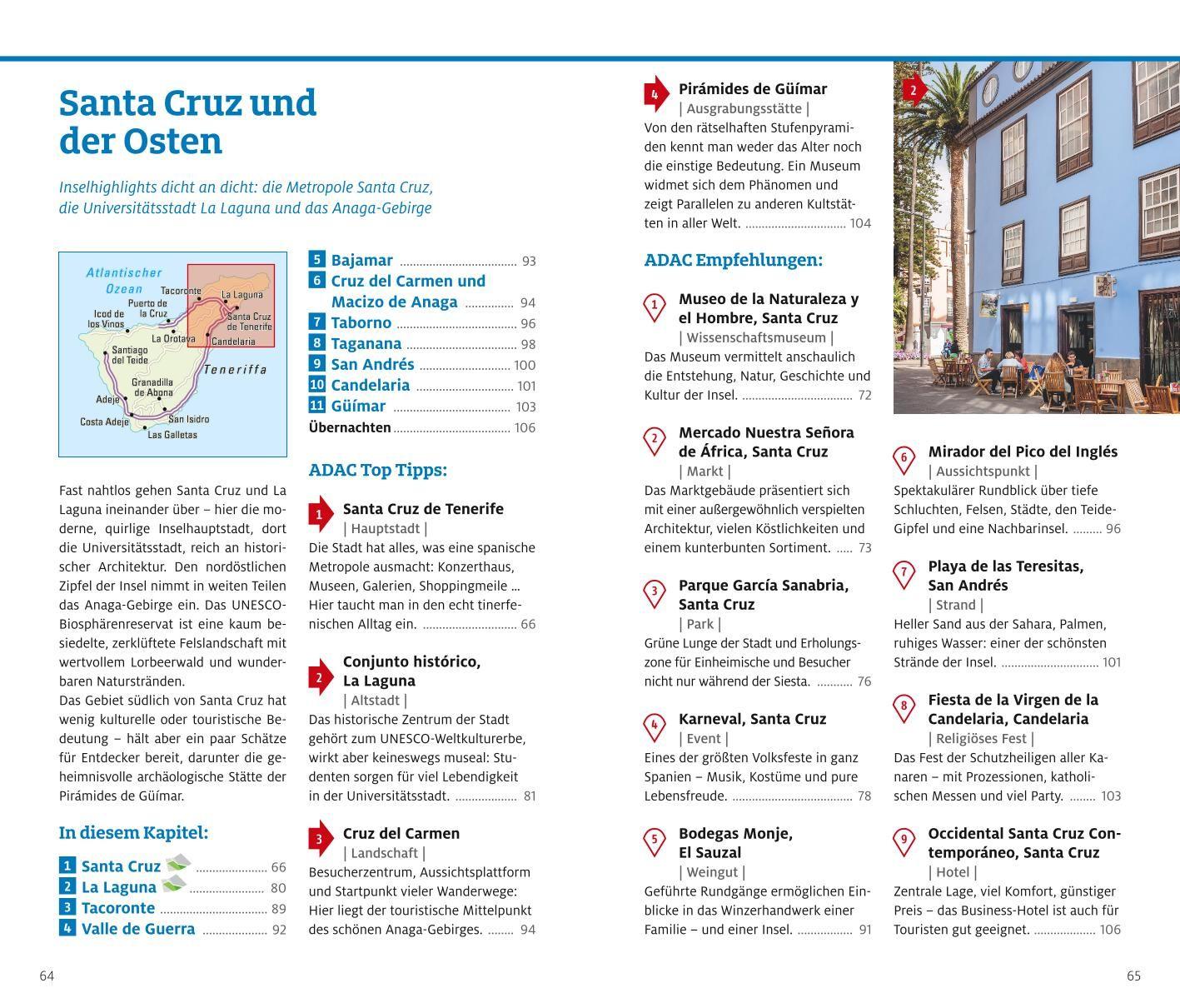 Beispielinhalt (Bild) ADAC Reiseführer plus Teneriffa