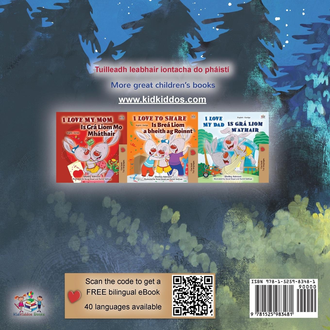 Rückseitencover Under the Stars (Irish English Bilingual Kids Book)