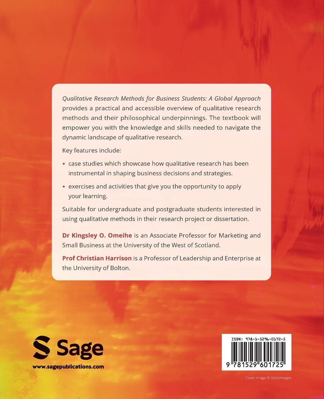 Rückseitencover Qualitative Research Methods for Business Students