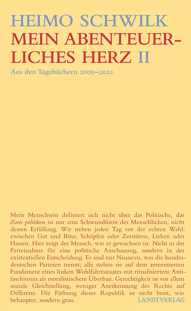 Vorderes Coverbild Mein abenteuerliches Herz (Band II)