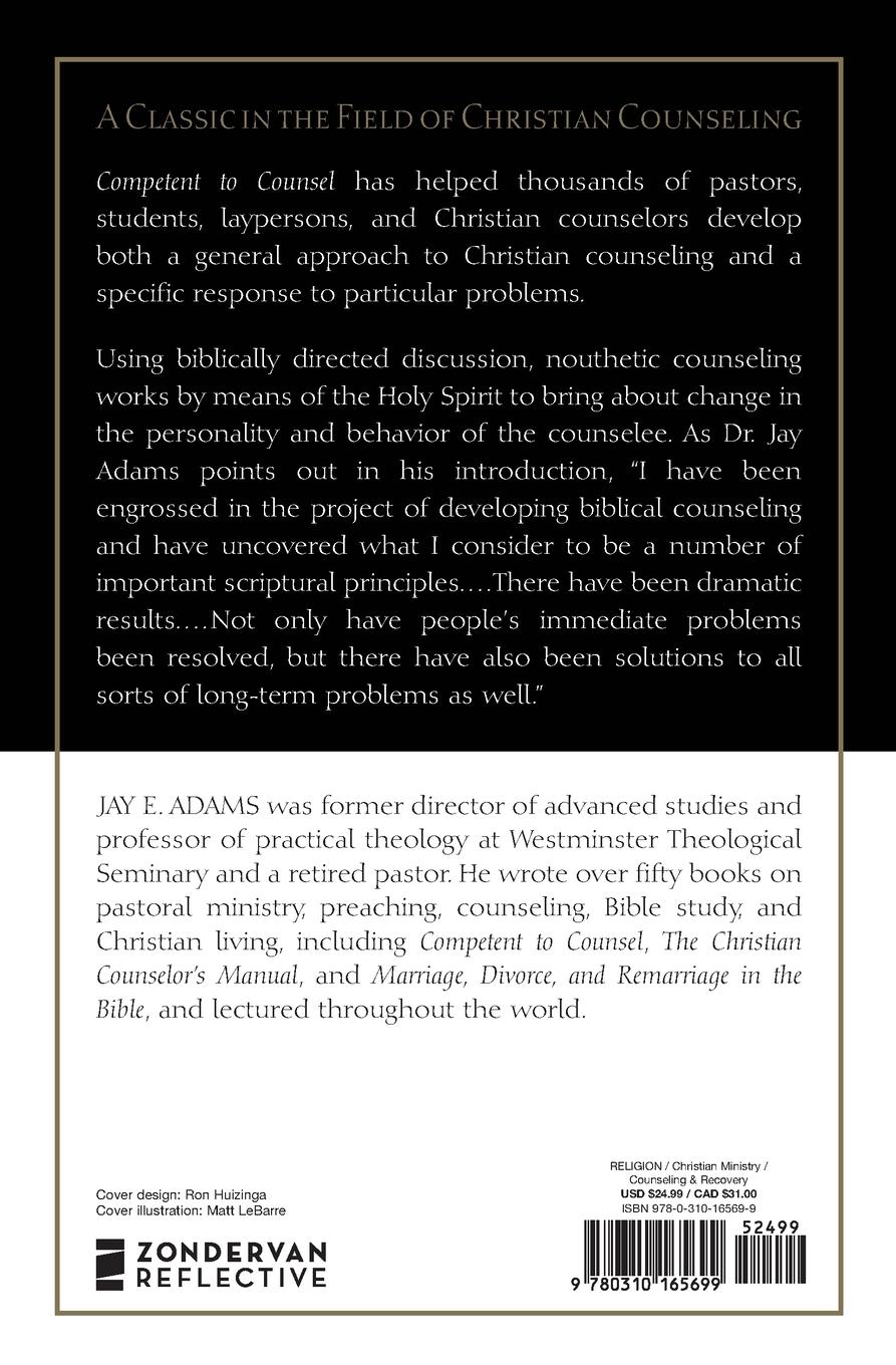 Rückseitencover Competent to Counsel