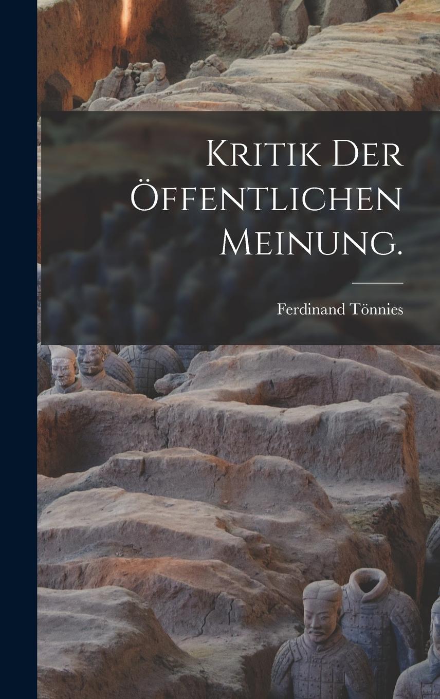 Vorderes Coverbild Kritik der öffentlichen Meinung.