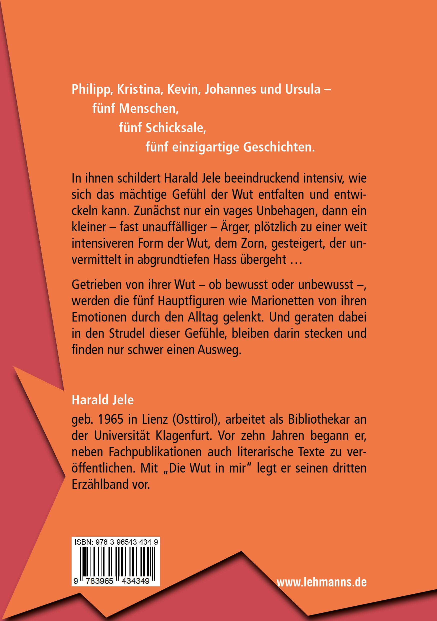 Rückseitencover Die Wut in mir