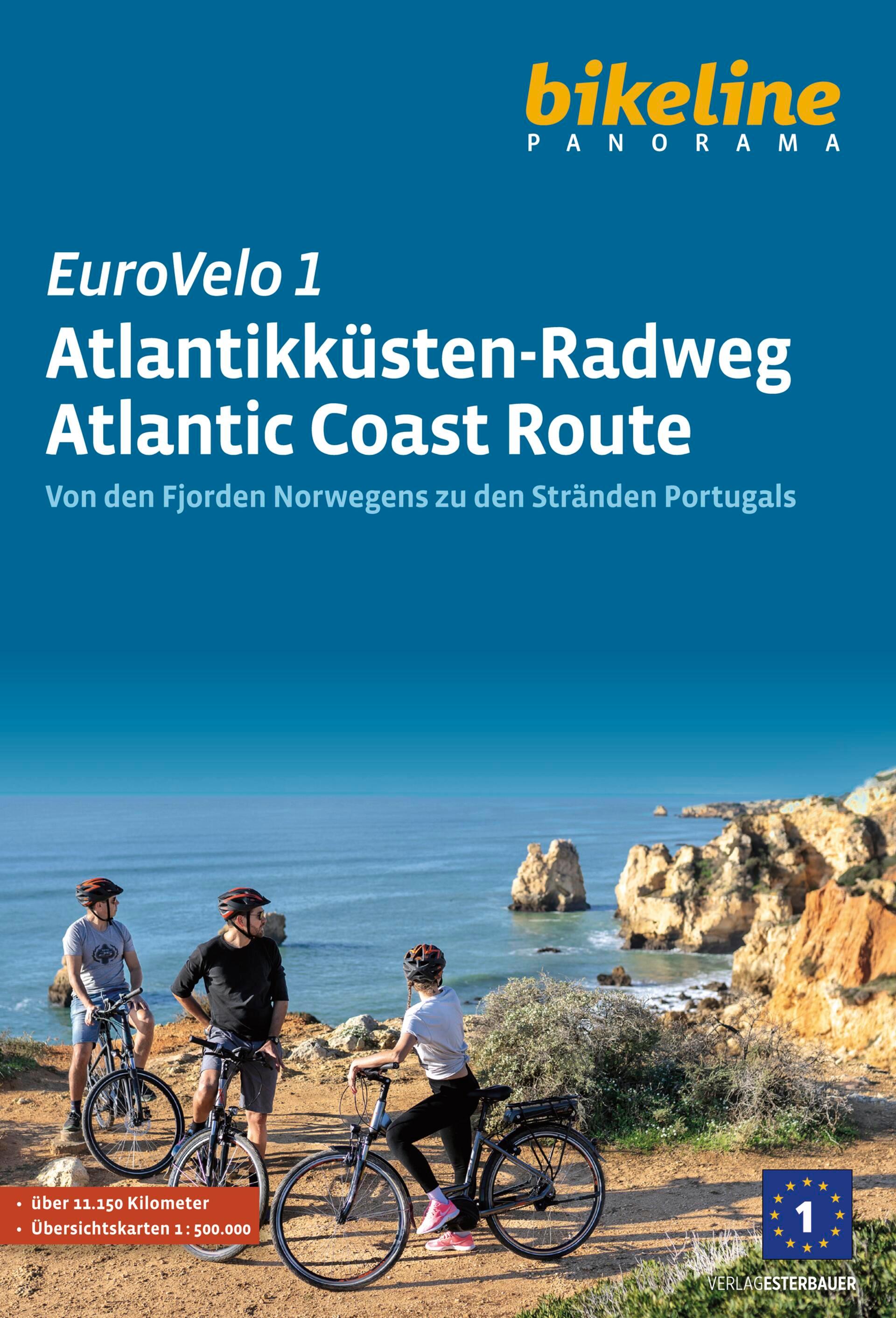 Vorderes Coverbild Eurovelo 1 - Atlantikküsten-Radweg Atlantic Coast Route