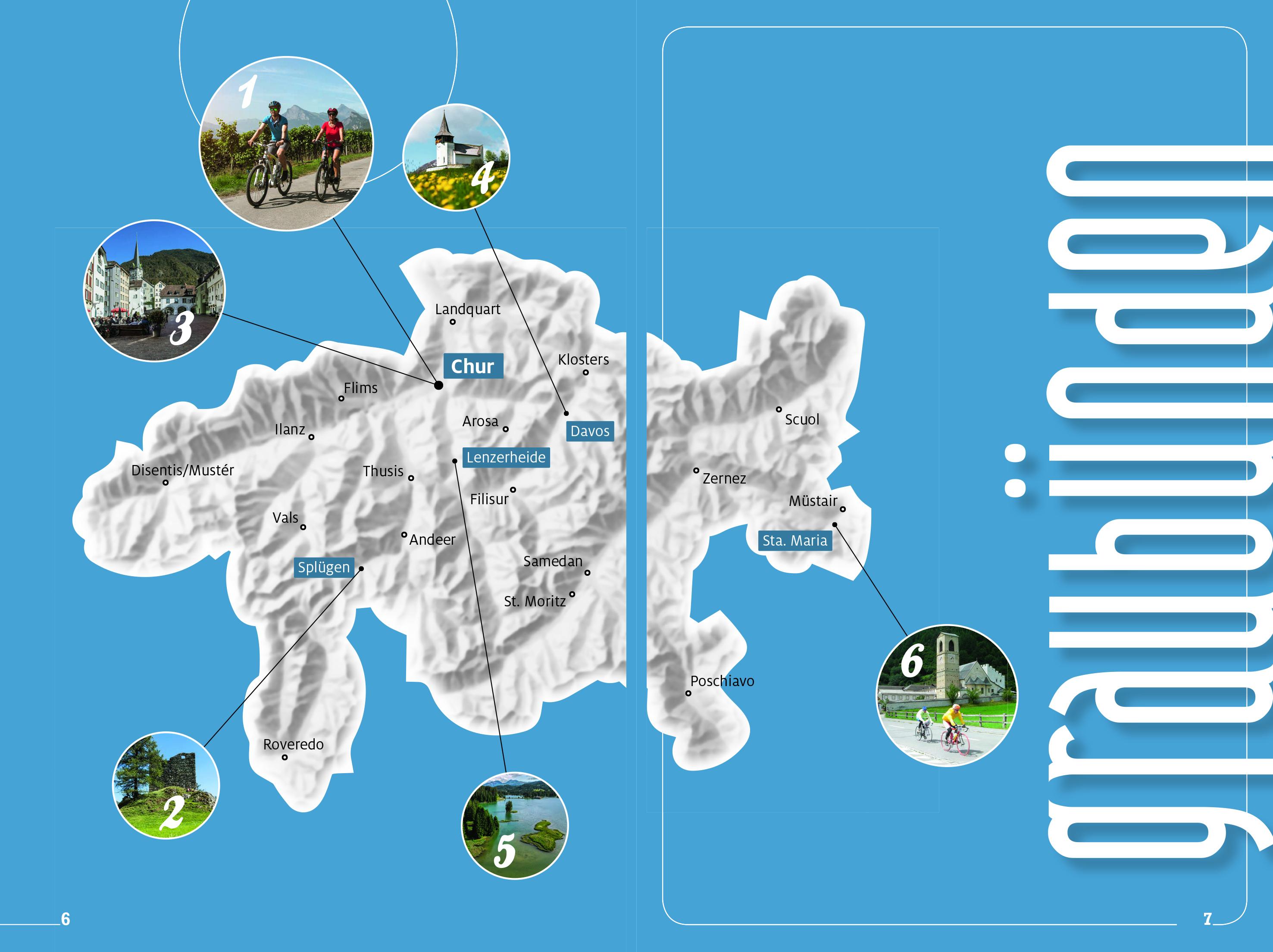 Beispielinhalt (Bild) Kümmerly+Frey Erlebnis Schweiz Rundtouren mit dem Velo - Führer