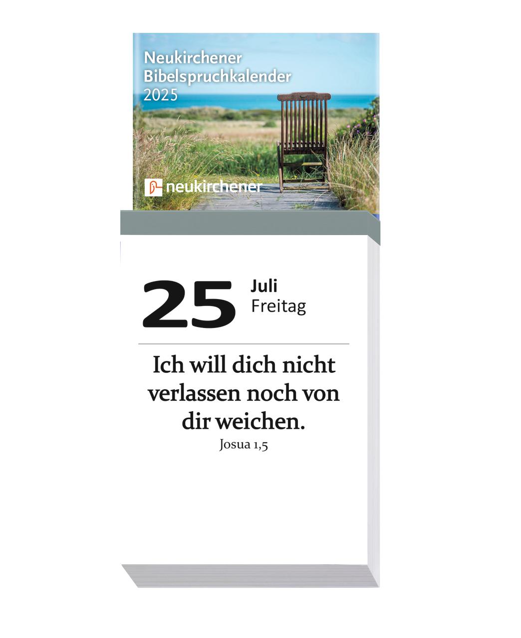 Vorderes Coverbild Neukirchener Bibelspruchkalender 2025