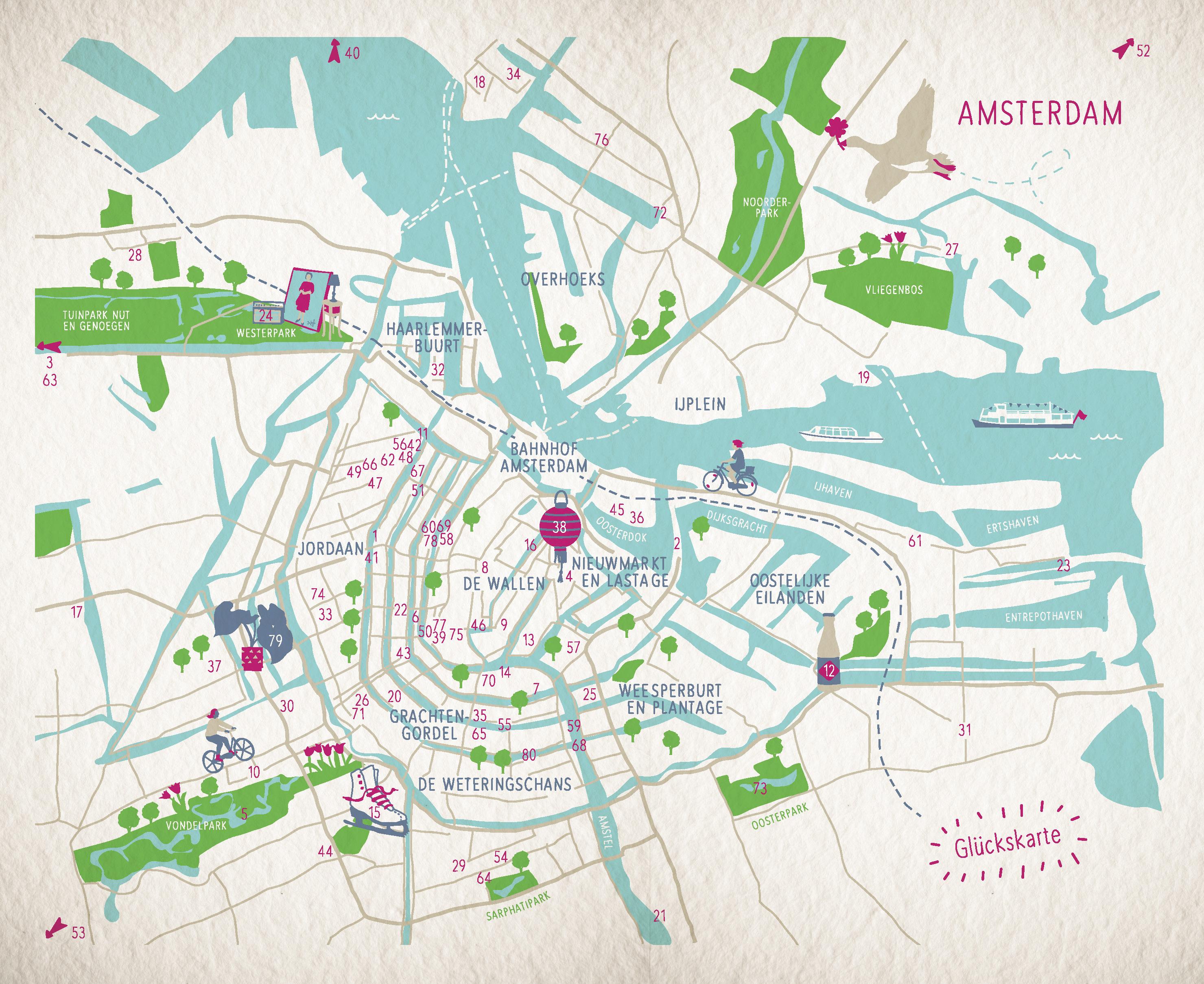 Beispielinhalt (Bild) Glücksorte in Amsterdam