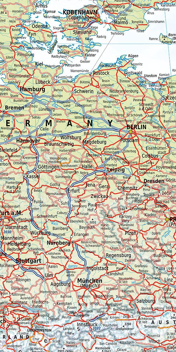 Beispielinhalt (Bild) Kümmerly+Frey Europa, Railmap 1:5 Mio.