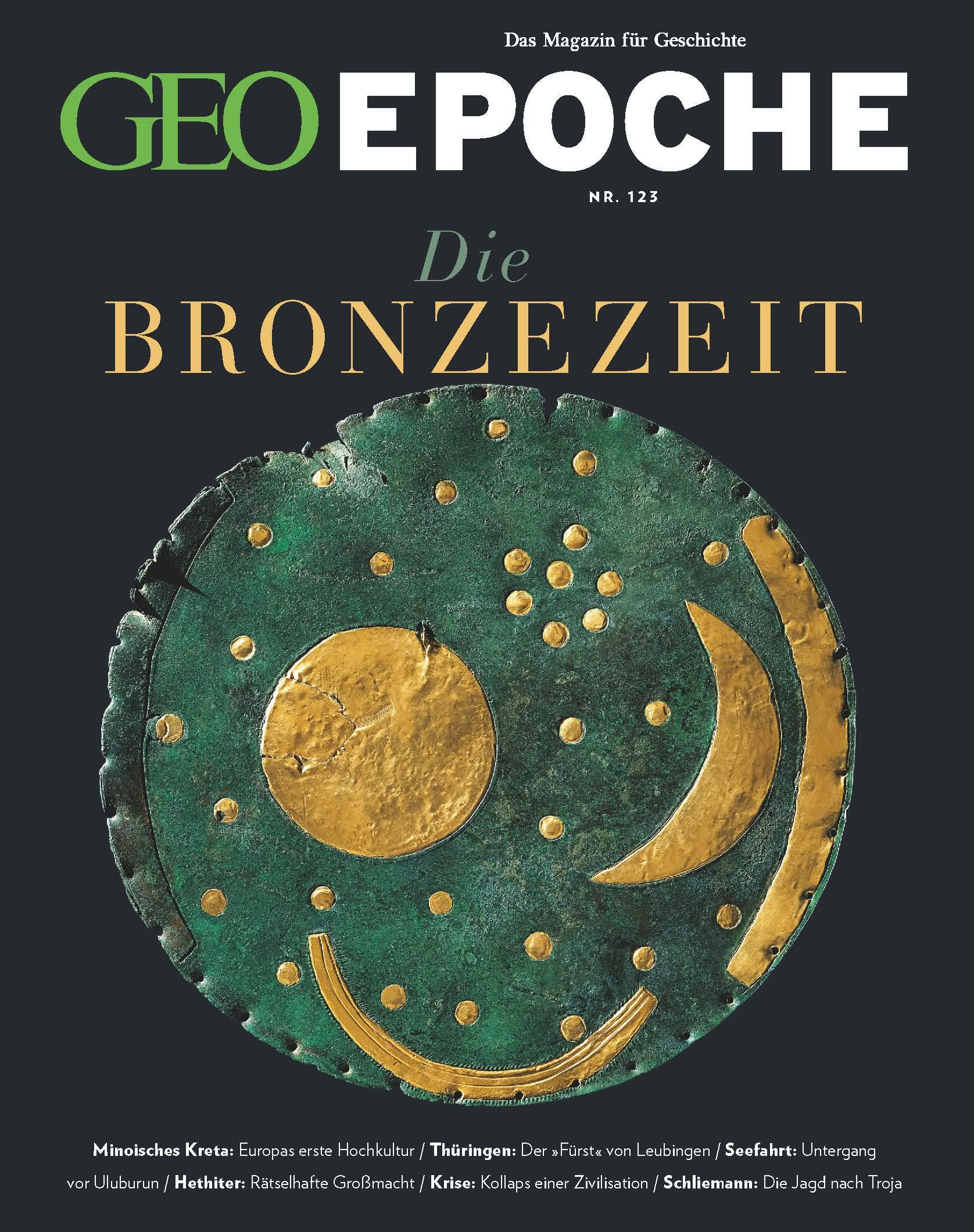 Vorderes Coverbild GEO Epoche 123/2023 - Die Bronzezeit