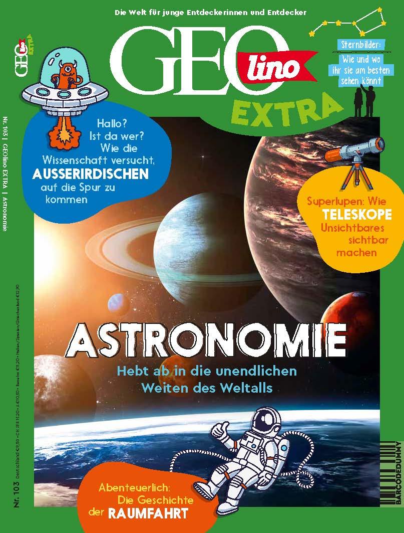 Vorderes Coverbild GEOlino extra 103/2023 - Astronomie