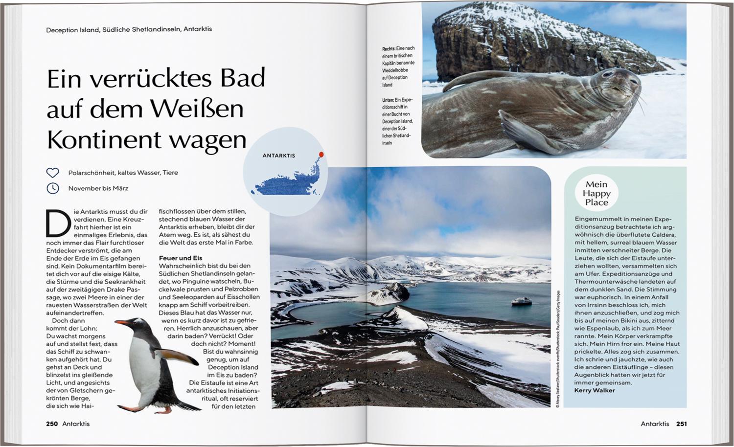 Beispielinhalt (Bild) LONELY PLANET Bildband Happy Places Wildschwimmen