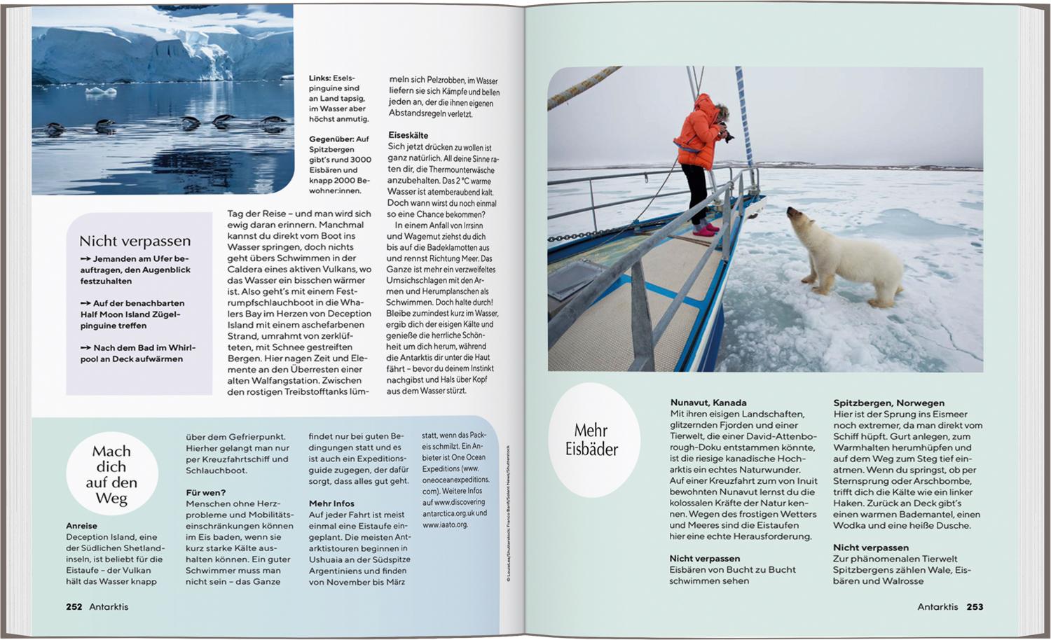 Beispielinhalt (Bild) LONELY PLANET Bildband Happy Places Wildschwimmen