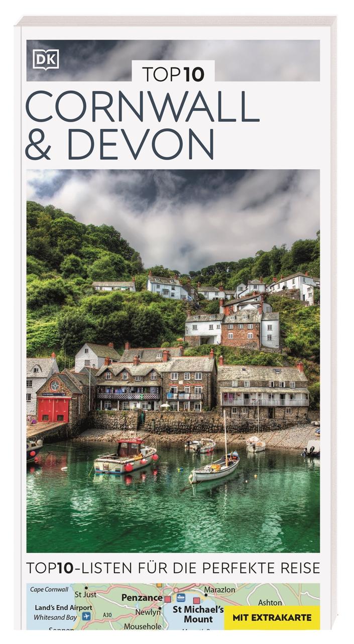 Vorderes Coverbild TOP10 Reiseführer Cornwall & Devon
