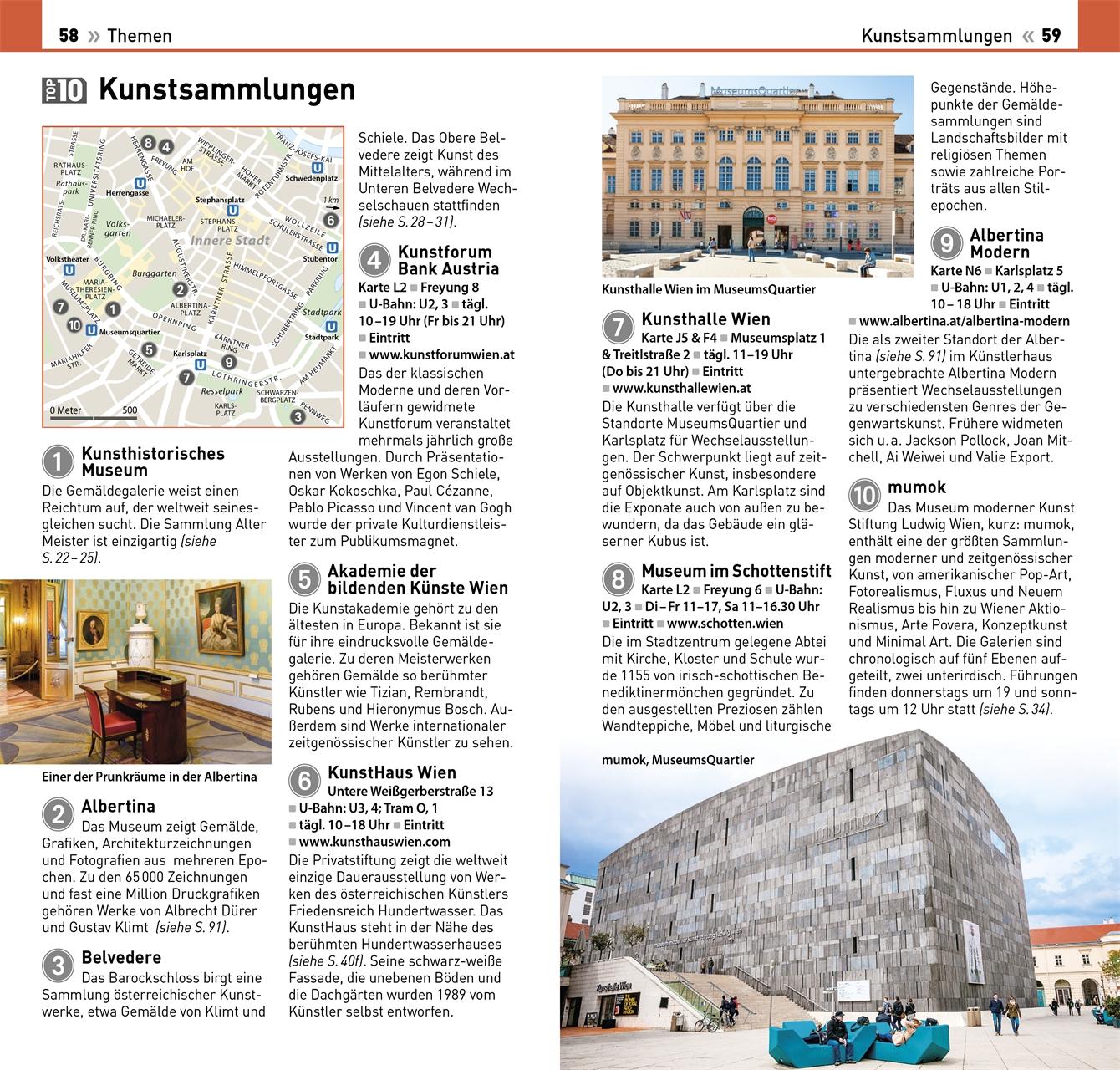 Beispielinhalt (Bild) TOP10 Reiseführer Wien