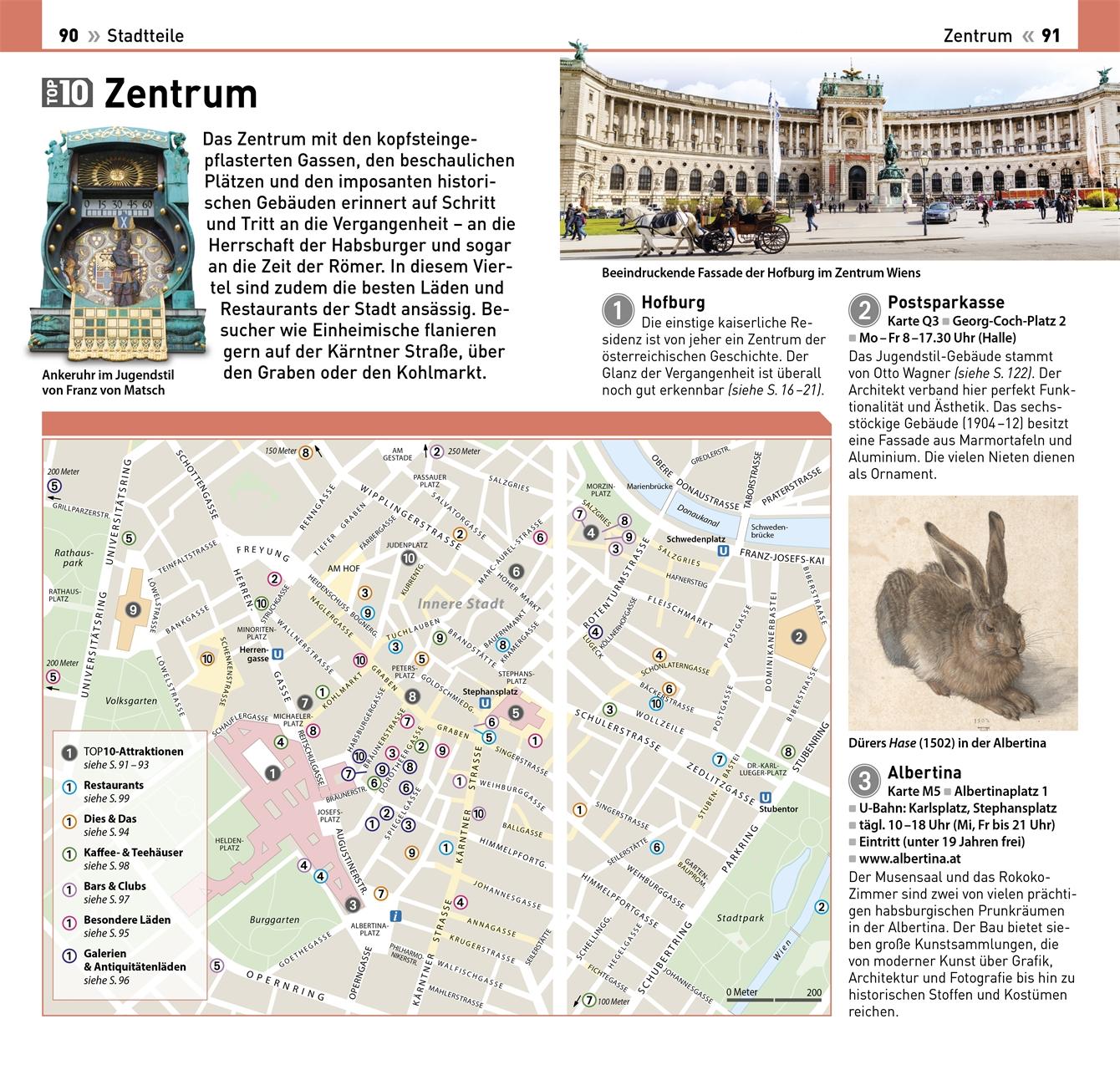 Beispielinhalt (Bild) TOP10 Reiseführer Wien
