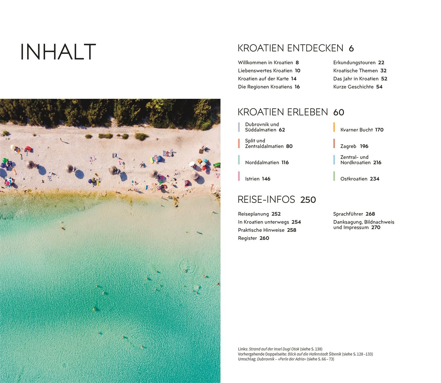 Beispielinhalt (Bild) Vis-à-Vis Reiseführer Kroatien