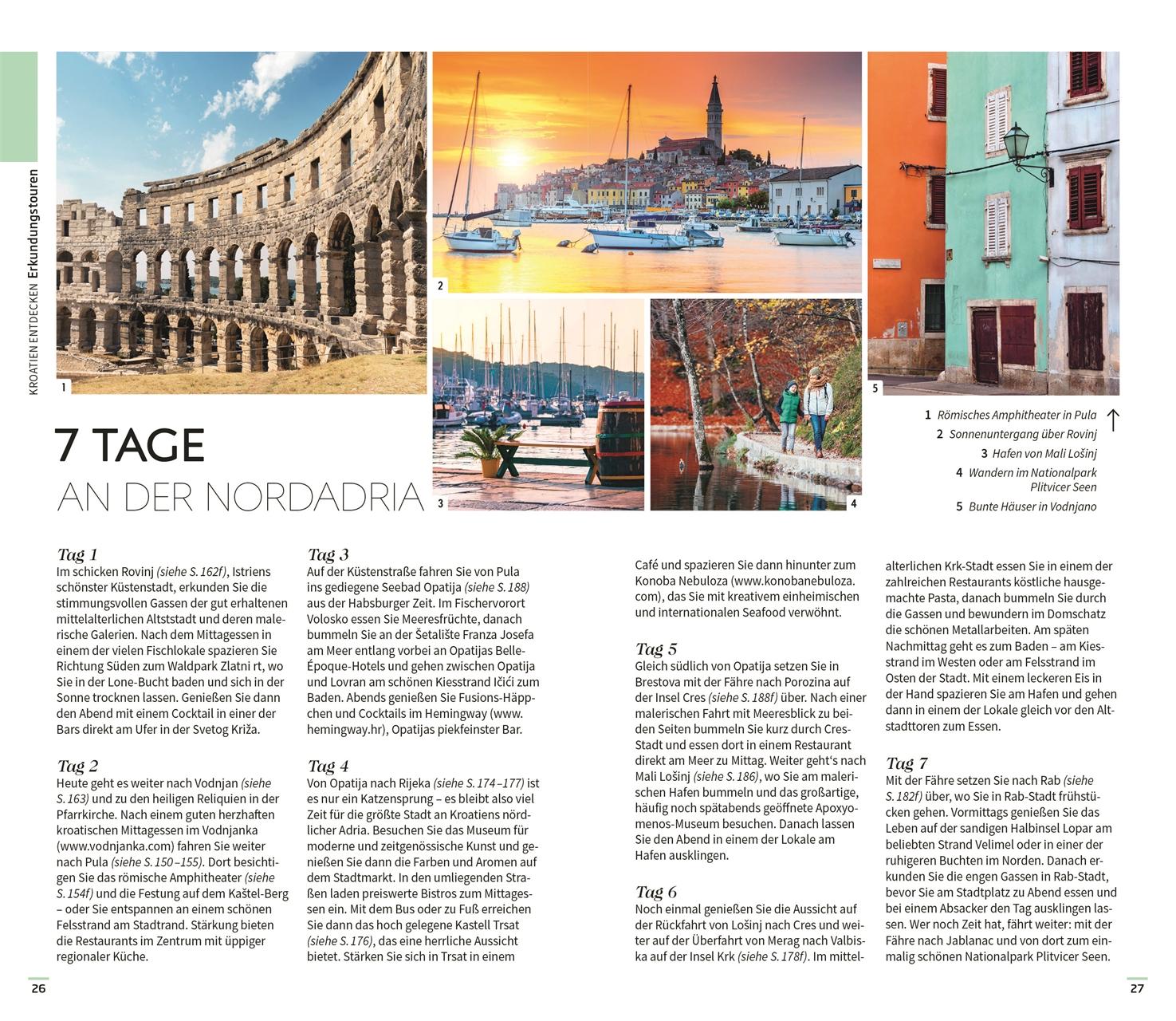 Beispielinhalt (Bild) Vis-à-Vis Reiseführer Kroatien