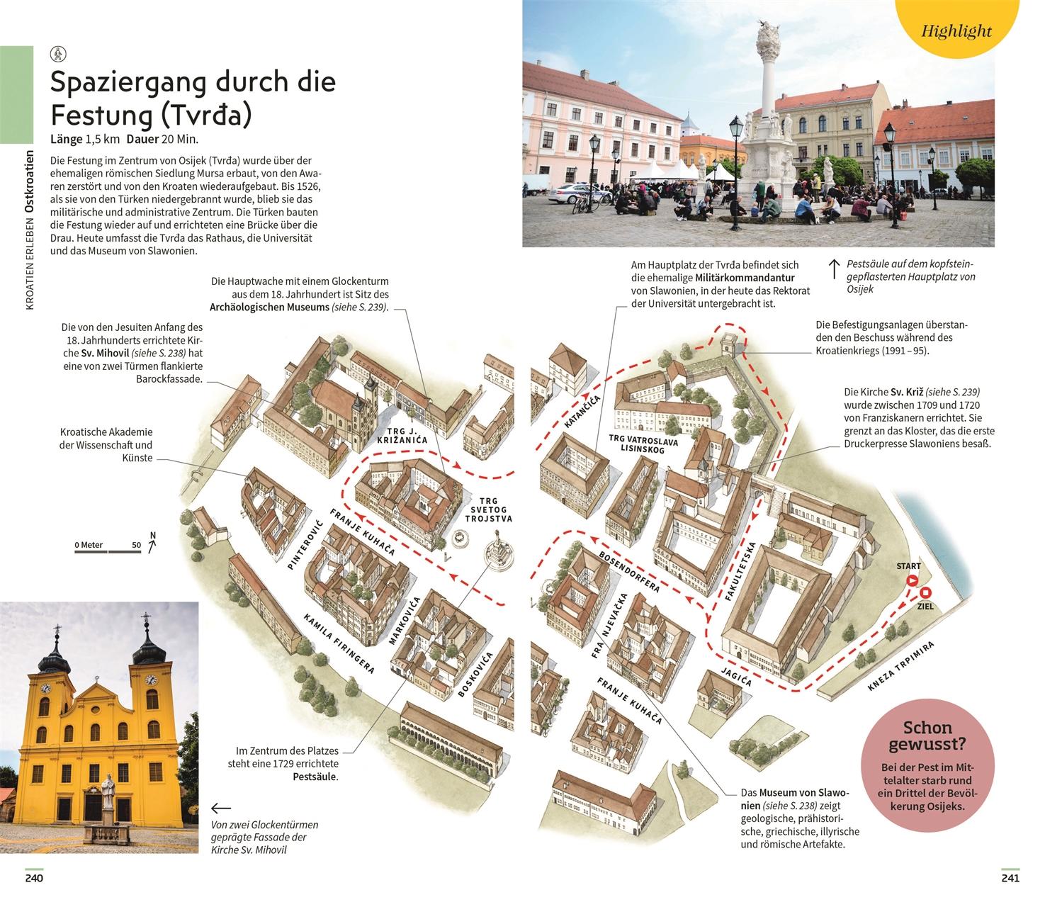 Beispielinhalt (Bild) Vis-à-Vis Reiseführer Kroatien