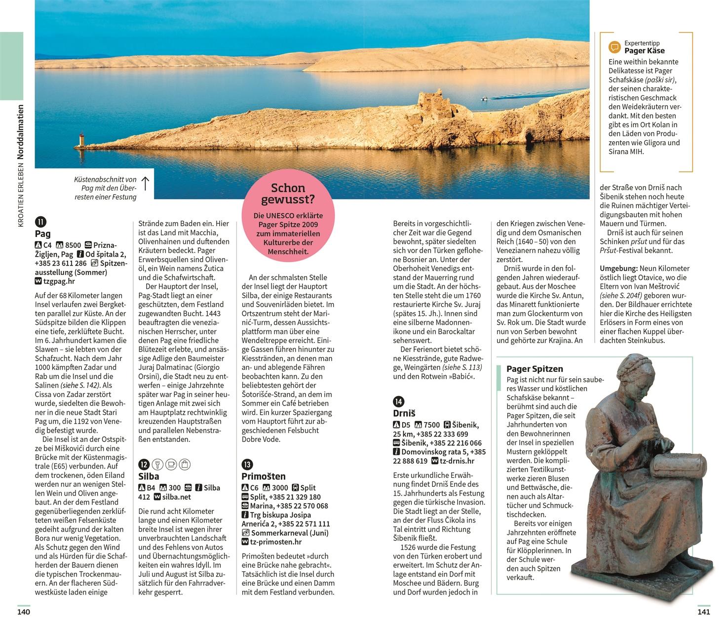 Beispielinhalt (Bild) Vis-à-Vis Reiseführer Kroatien