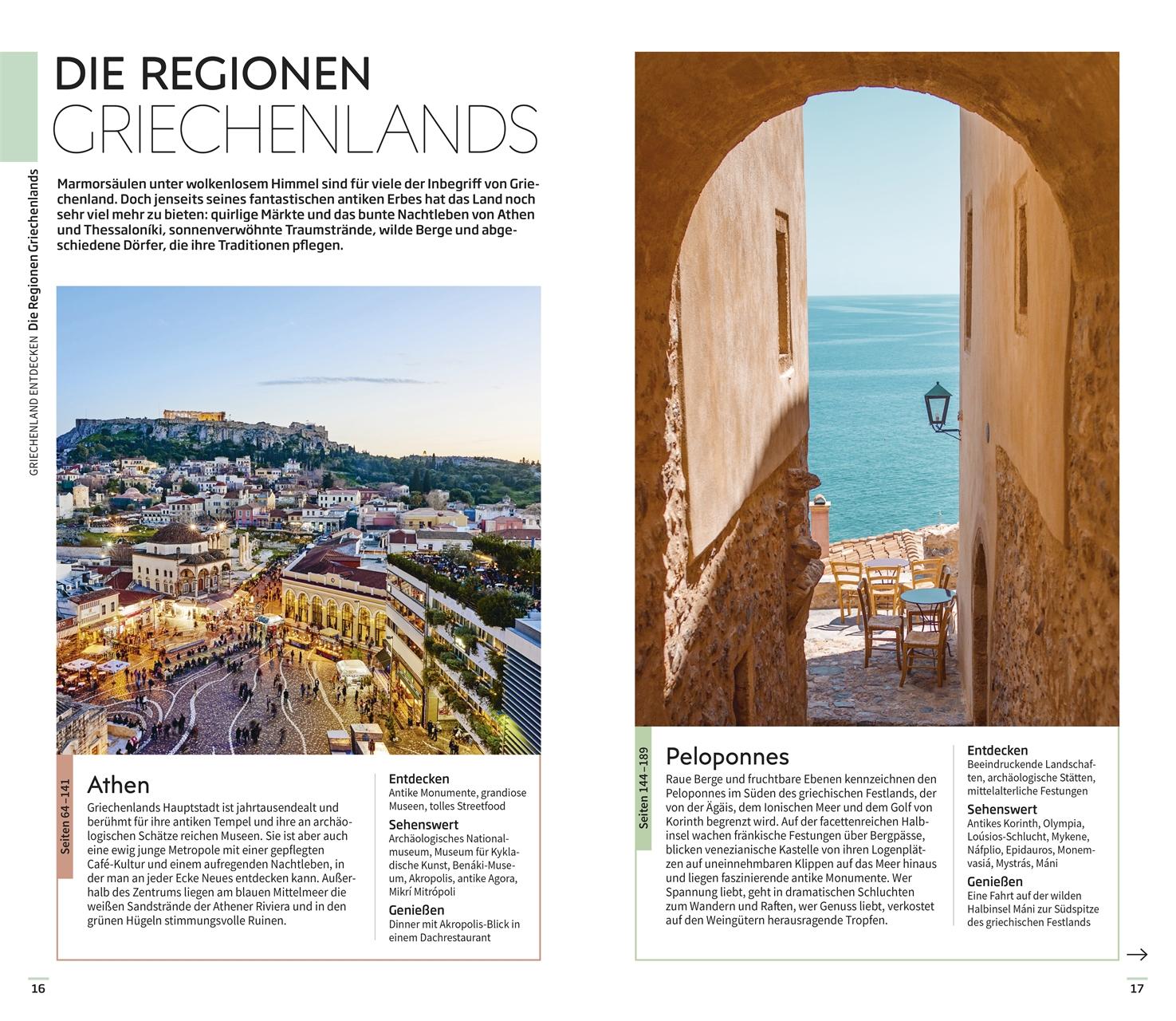 Beispielinhalt (Bild) Vis-à-Vis Reiseführer Griechenland, Athen & Festland
