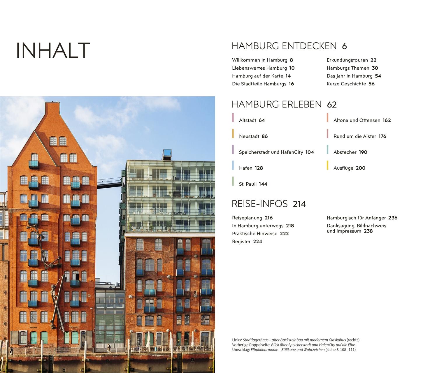 Beispielinhalt (Bild) Vis-à-Vis Reiseführer Hamburg