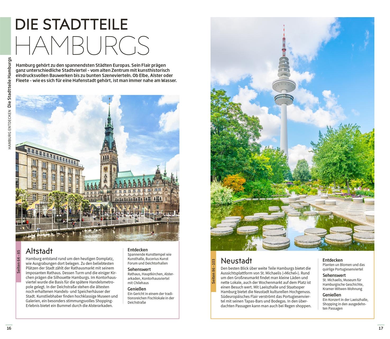 Beispielinhalt (Bild) Vis-à-Vis Reiseführer Hamburg