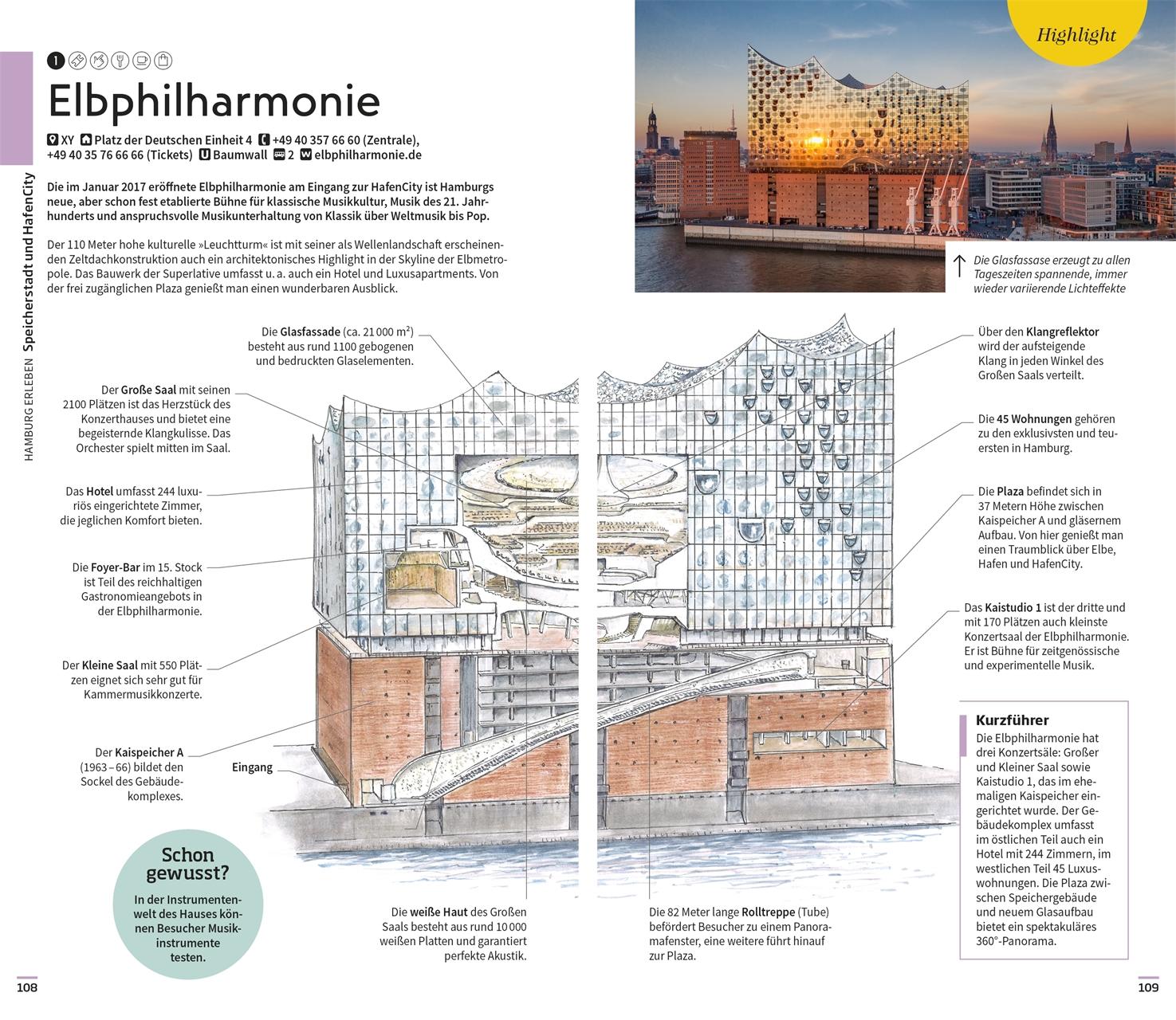 Beispielinhalt (Bild) Vis-à-Vis Reiseführer Hamburg