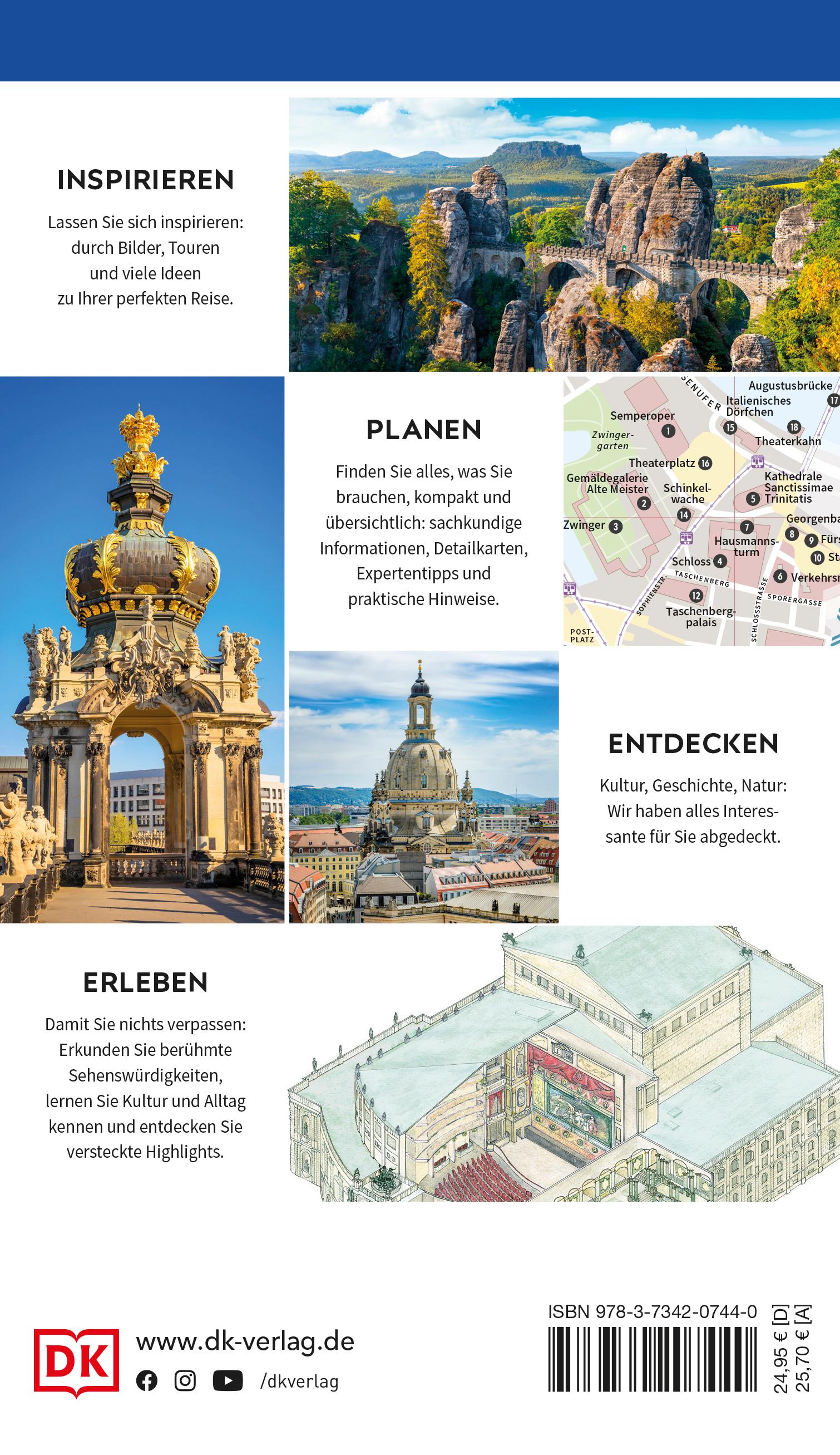 Rückseitencover Vis-à-Vis Reiseführer Dresden und Sächsische Schweiz