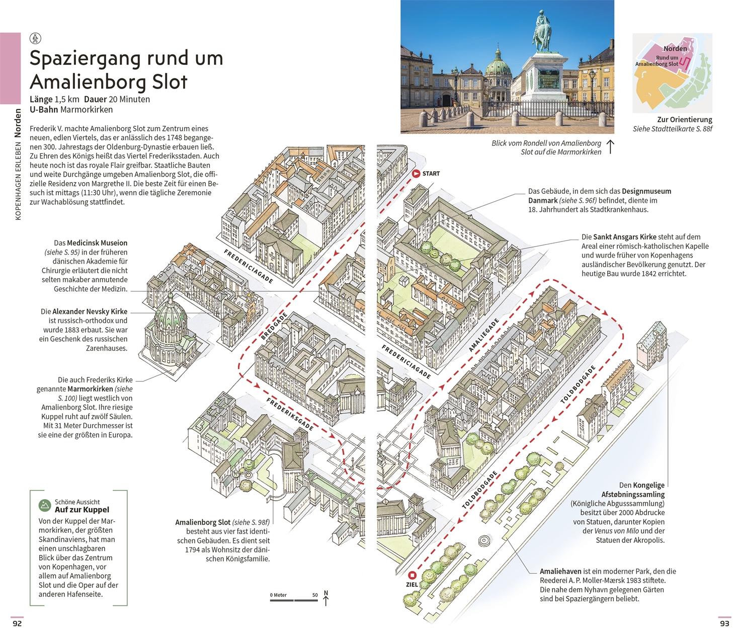 Beispielinhalt (Bild) Vis-à-Vis Reiseführer Kopenhagen